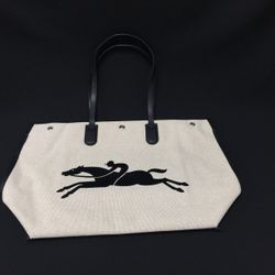 Longchamp Large Canvas Tote Shoulder Bag Travel Bags
