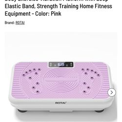 Brand-New ROTAI Vibration Plate Fitness Machine (Full Body + Bands) ‒ Ingram Area