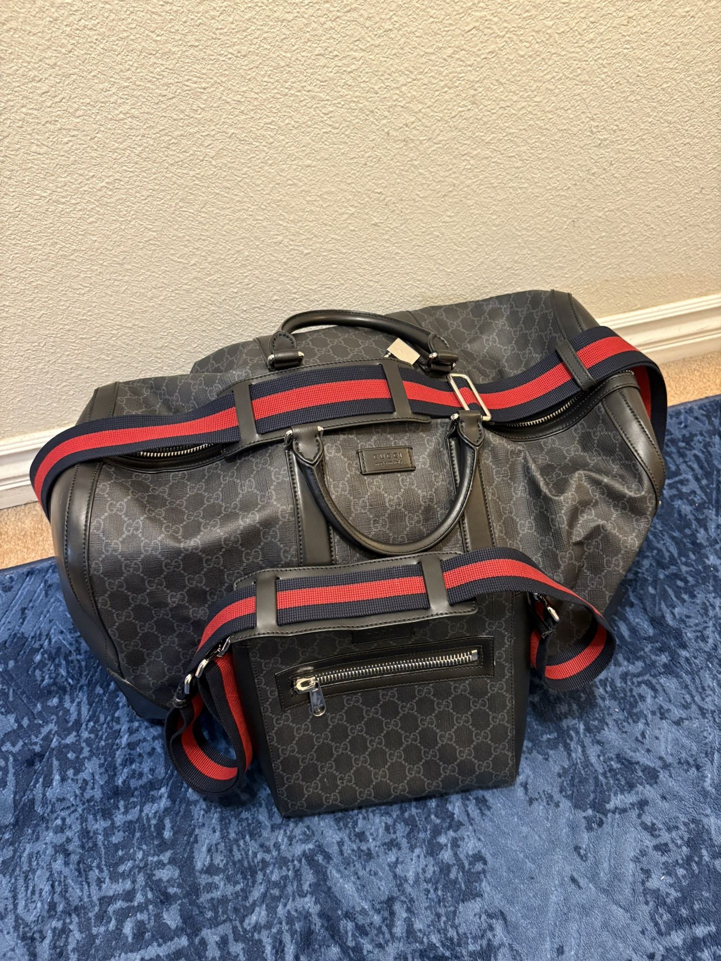 Authentic Gucci Duffel Bag & Cross Body Bag