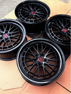 NEW 18x8 Black Hemi HJ Wheels
