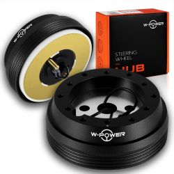 W-POWER Steering Wheel Short HUB Adapter For Nissan/Maxima/Sentra/Altima/240SX -(3-HUB-08A-BK