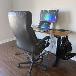 Adjustable Electric Desk And Chair 