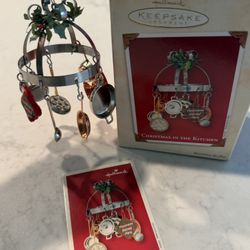 Hallmark Keepsake Christmas Ornament “Christmas In the Kitchen” 2002 Pots & Pans
