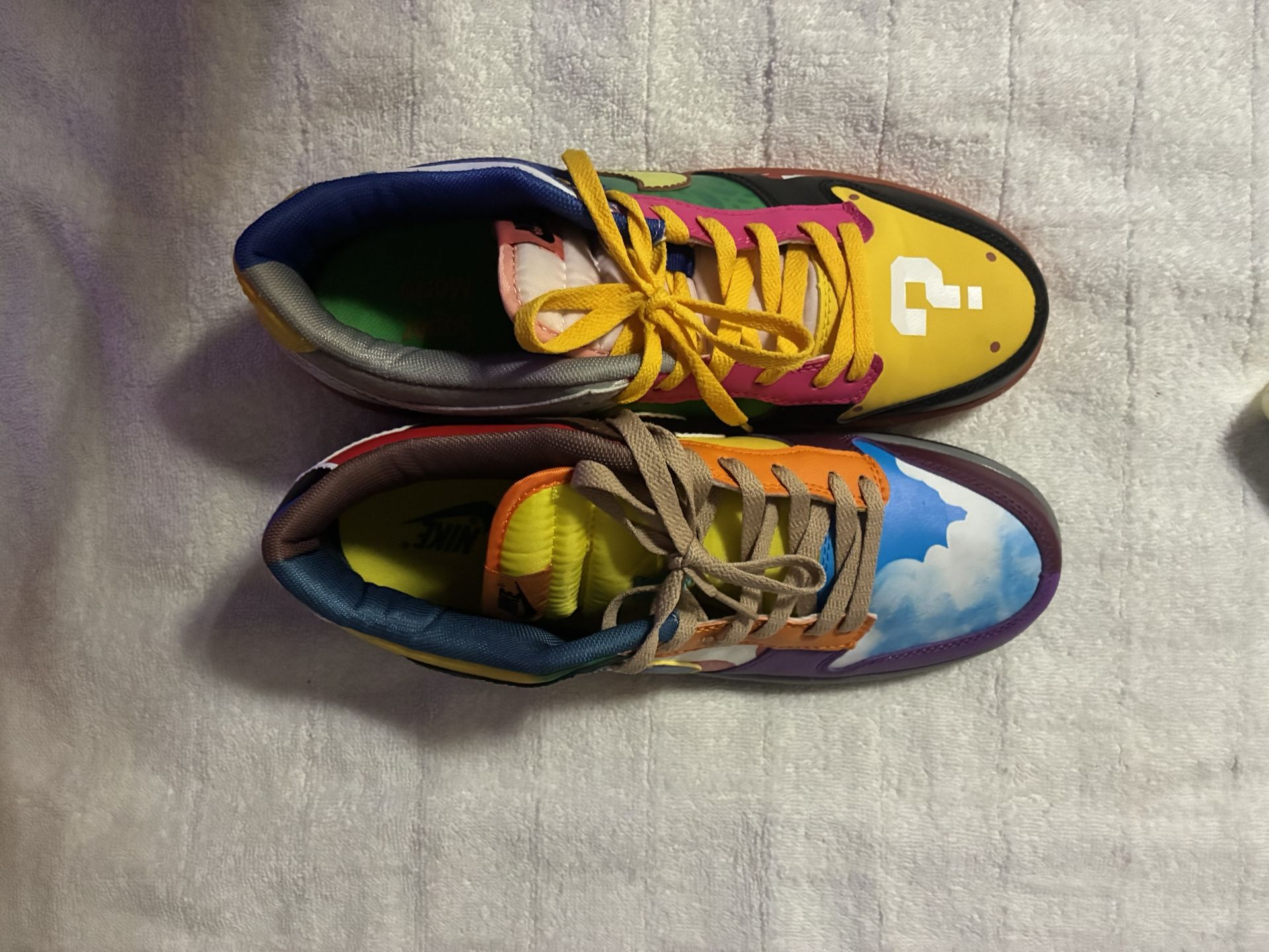 Mario And Luigi Nike Dunks Size 10