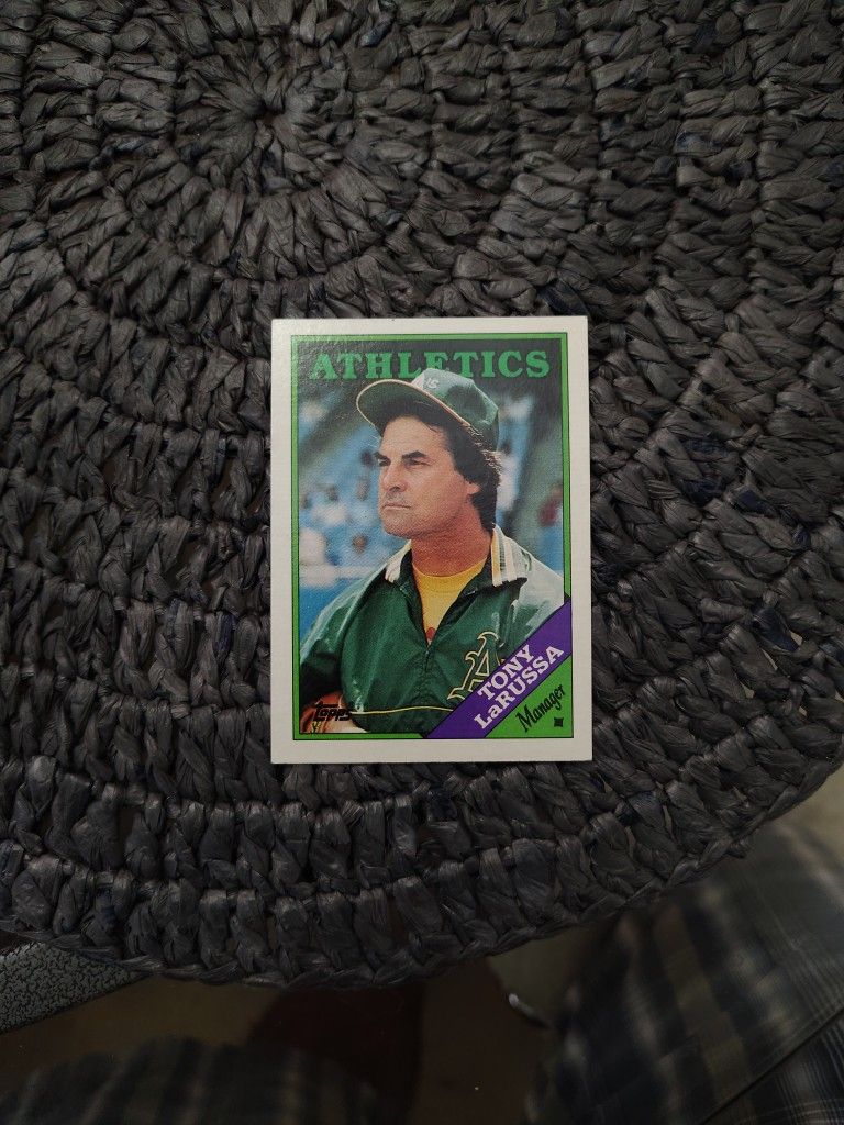 Tony Larussa Baseball Card