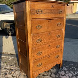 Stunning Antique Tall Dresser Vintage