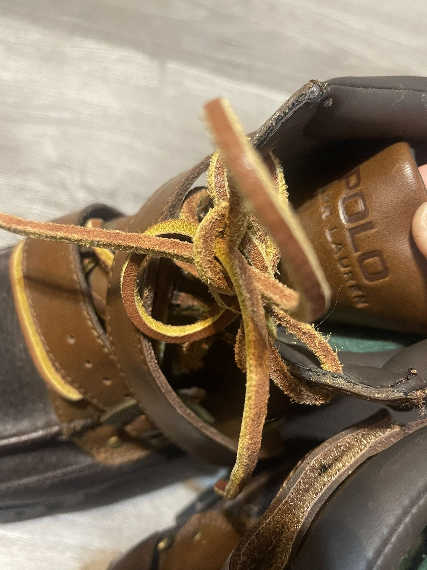 Polo Ralph Lauren Boots Zig Zag II Brown Leather Hiking  display picture 1