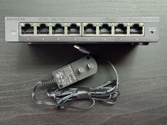 Netgear (GS108E) 8-Port Gigabit Managed Switch