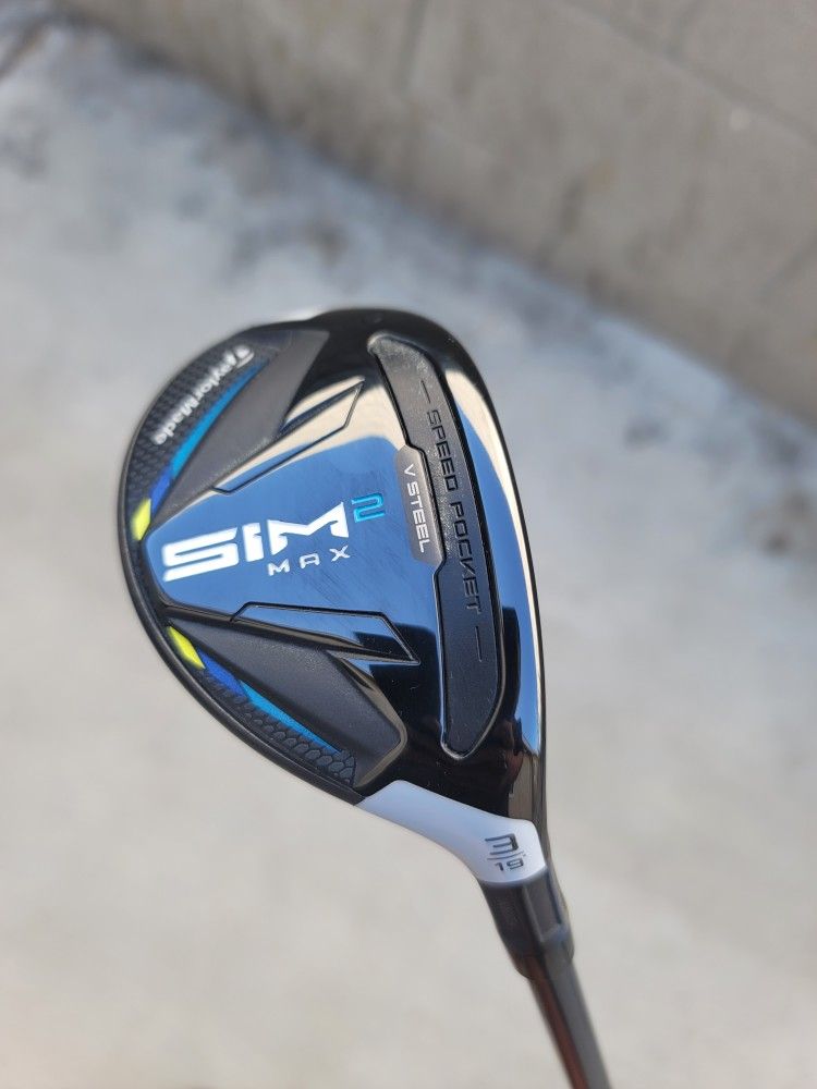 Taylormade Sim 2 Max 3 Hybrid Ventus Fujikura 7-S Graphite Stiff Flex  Right Handed W/Headcover *NICE 