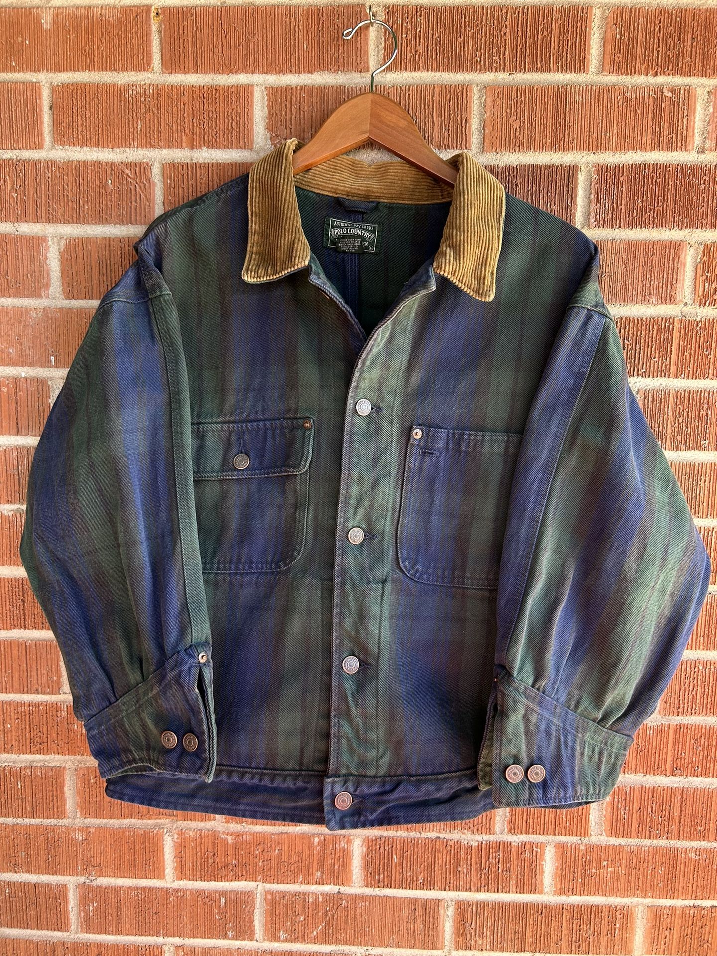 Vintage Ralph Lauren Polo Country Tartan Trucker Jacket