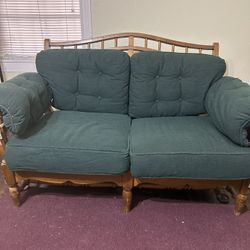 Antique Ethan Allen Spindle Sofa 