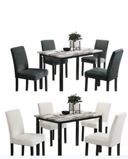 Dining table set with chairs