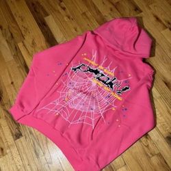 pink spider hoodie