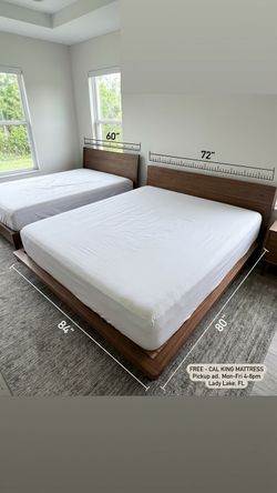 **FREE - California King Memory Foam Mattress (Needs Spot Cleaning)**