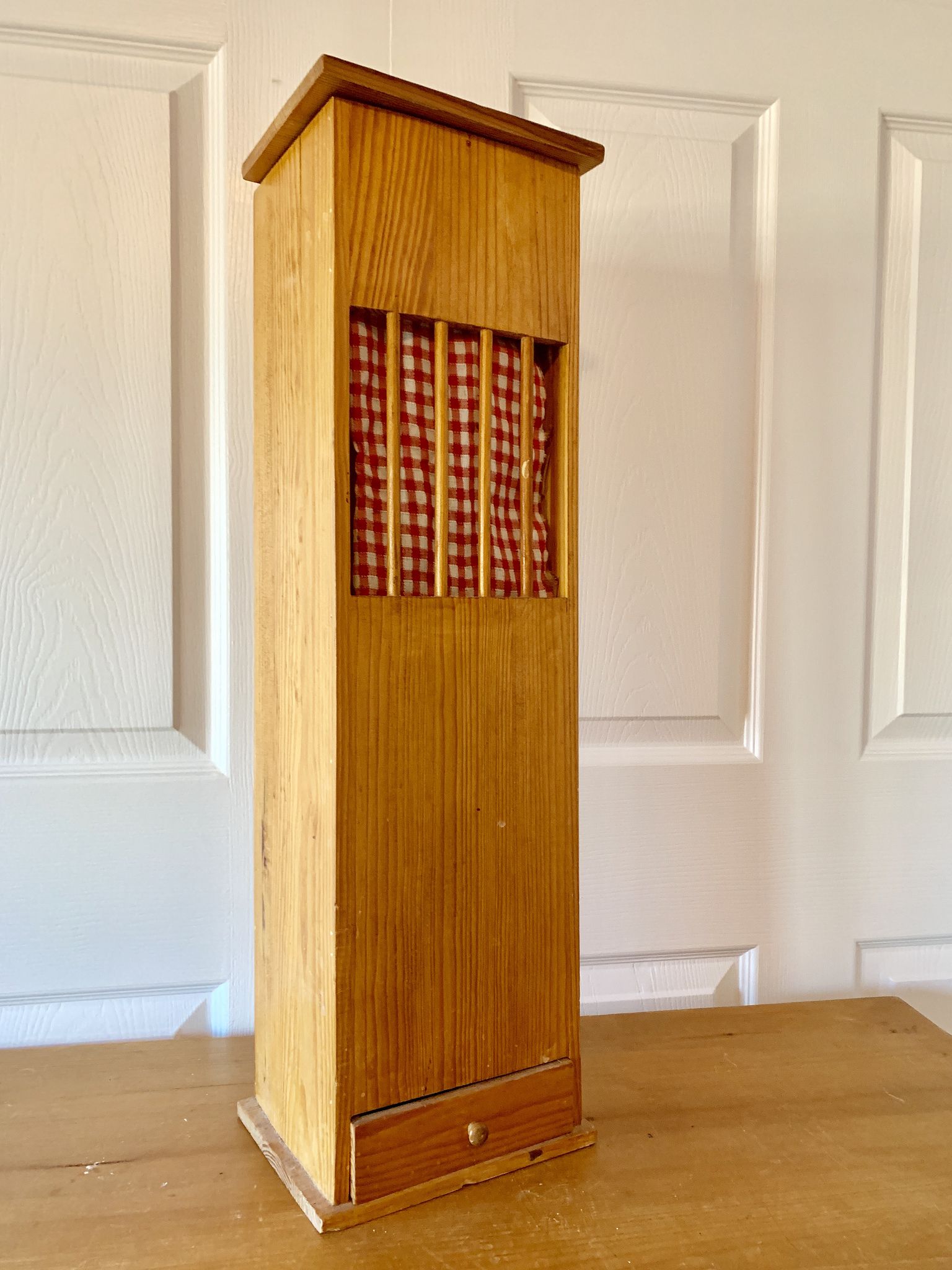 Vintage French Wooden Bread Baguette Box