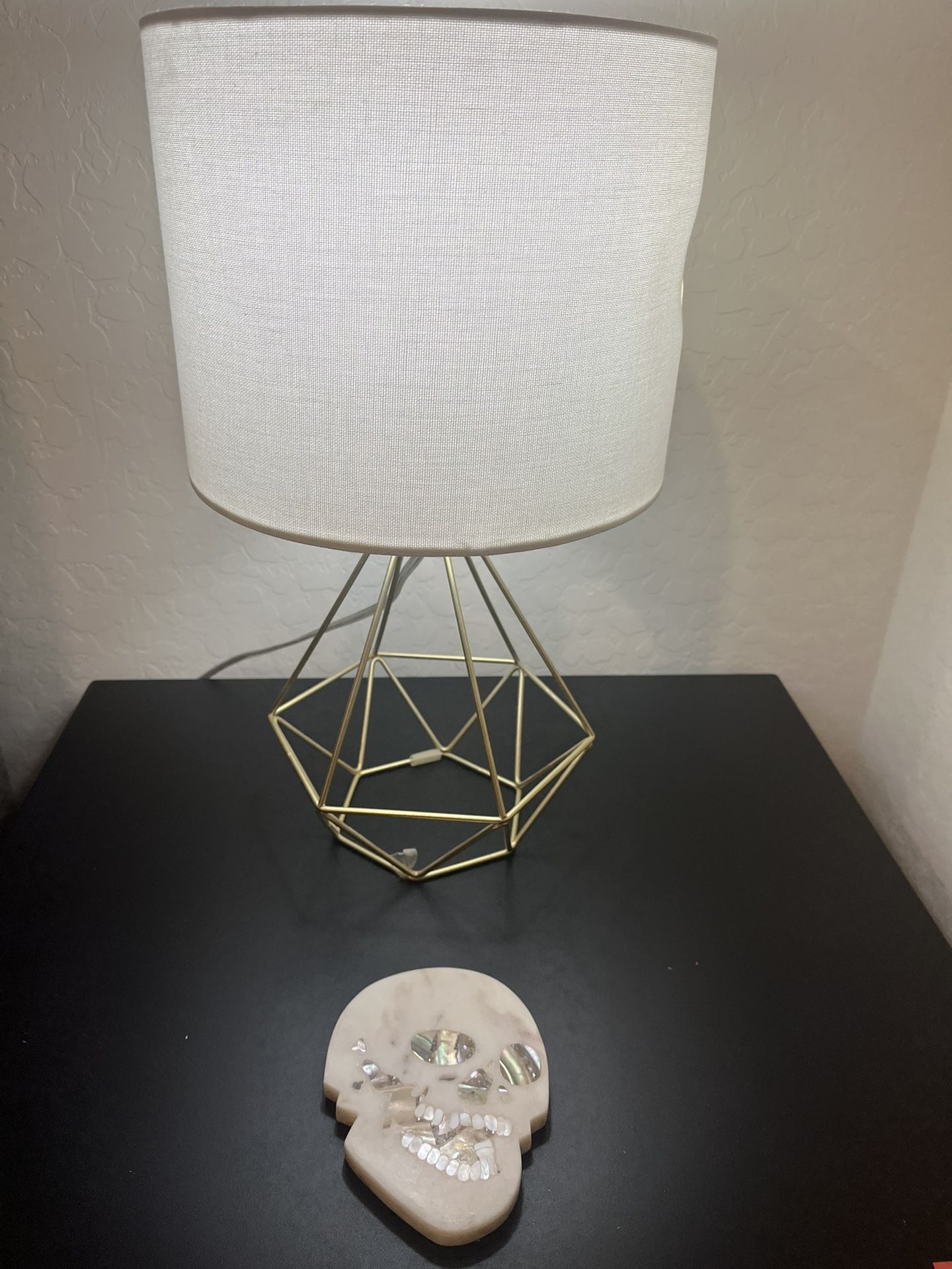 Two Lamps Night Stand End Table