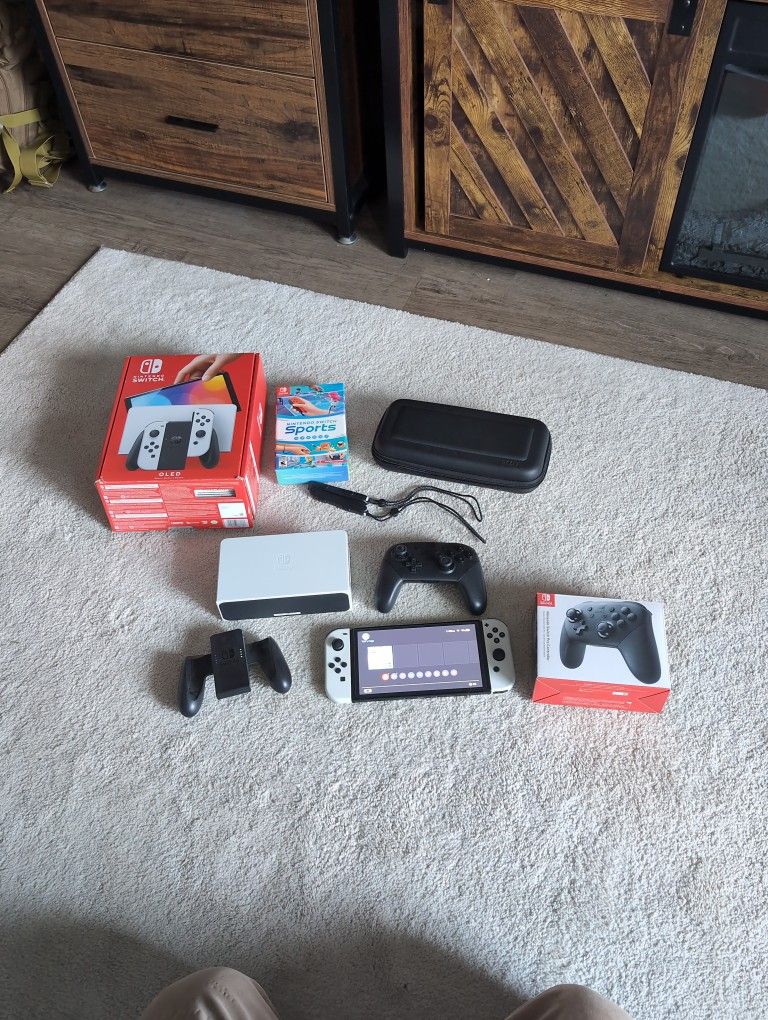 Adult Owned Switch Oled And Nintendo Pro Controller