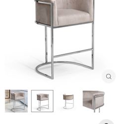 Chic Home Icon Finley Bar Stools(3) $250 Each 