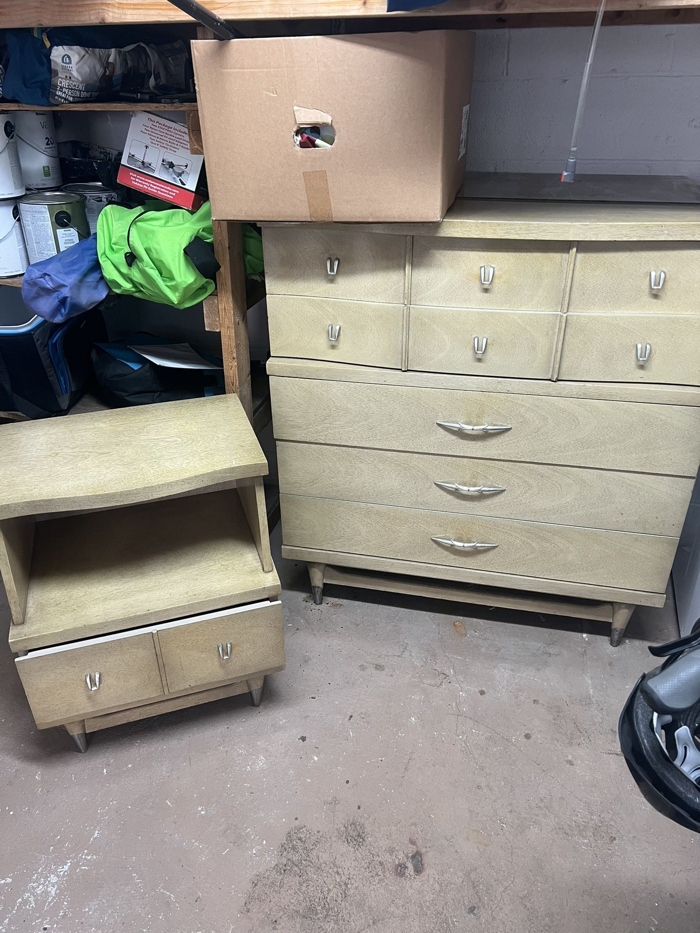 Mid-Century Modern Dresser & Nightstand
