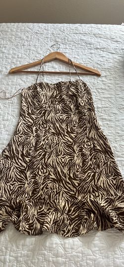 zebra mini dress