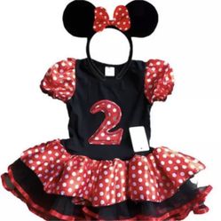Minnie Mouse Birthday Party 2nd 2 Tutu Dress Red