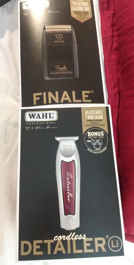 Andis Master Clippers, Wahl Cordless 5star Detailer & Andis Pro Lithium Shavers