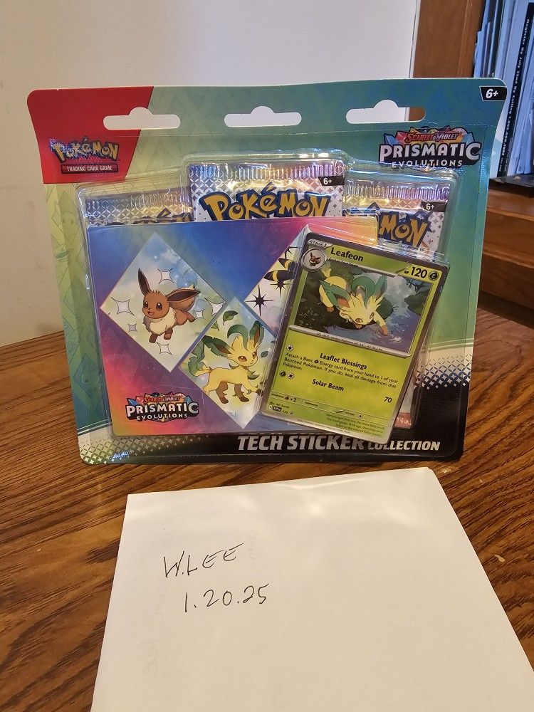 Pokemon Prismatic Evolutions Sticker Collection