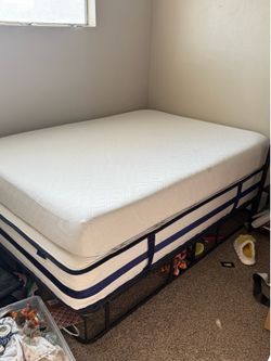 2 Full size mattresses and bed frame