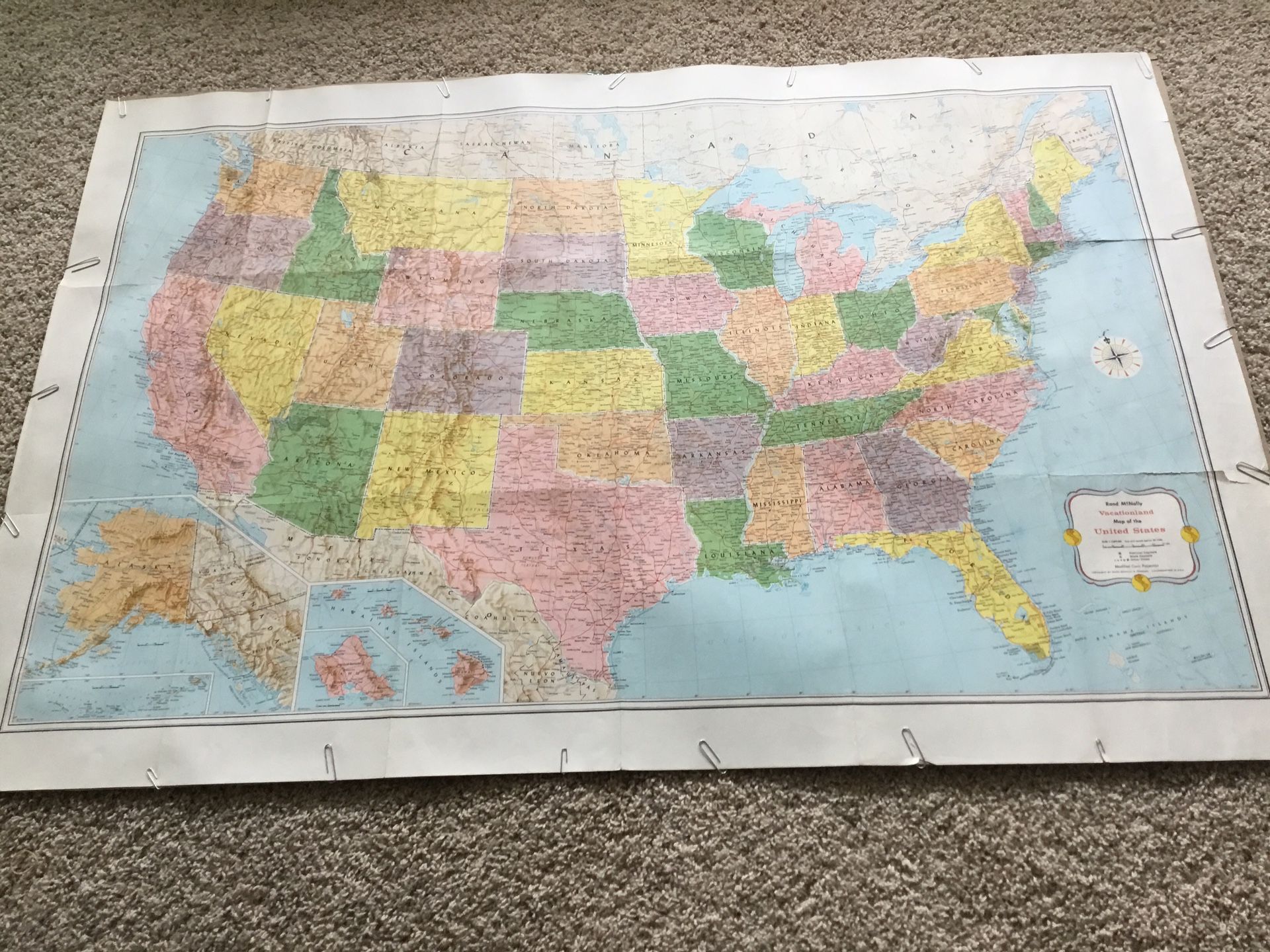 Map Of United State Of America (USA)