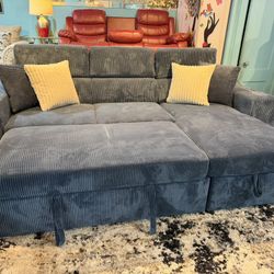 🛋️ Sleeper Sectional with Storage, USB Chargers & Adjustable Headrests – ONLY $759!
