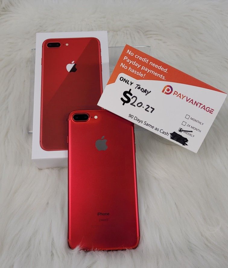 APPLE IPHONE 8 PLUS 64GB UNLOCKED. FREE SMARTWACH/ HEADPHONES. PAY $1 TODAY REST IN PAYMENTS. NO CREDIT NEEDED FINANCING
