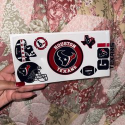 Houston football sticker only