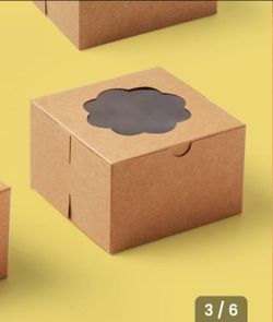 Joyin 4" Kraft cake boxes 60 count