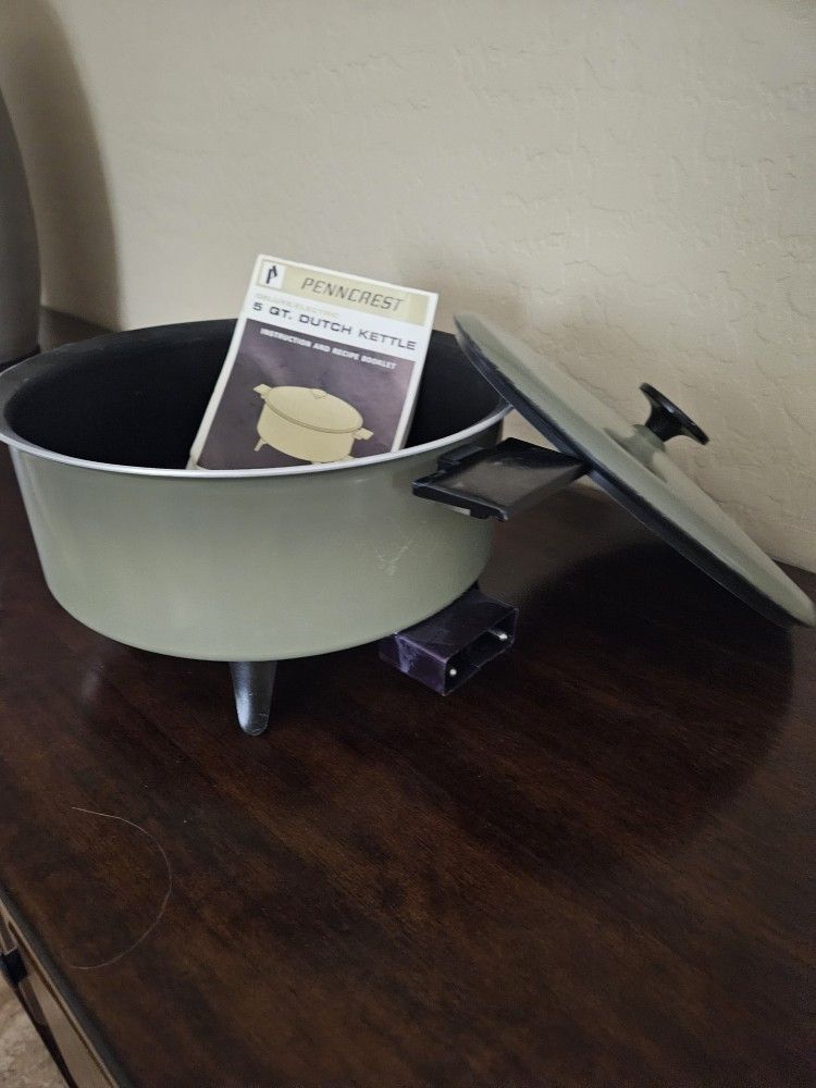 5qt Electric Kettle, Not a Crock Pot,Nonstick, Good Xtra Cooking Vessel Or Server, Soups, Stems Ect 15.00