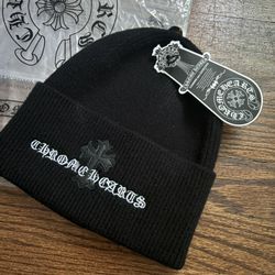 Black Chrome Hearts Beanie 