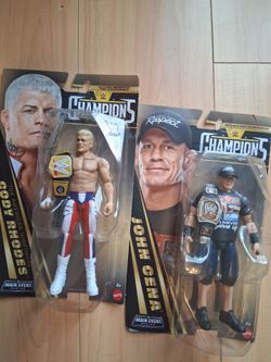 WWE Rhodes Cena Champions Figures