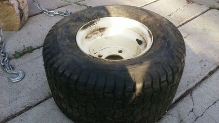 Riding mower wheel.Bad tire