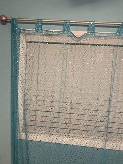 Curtains and rod