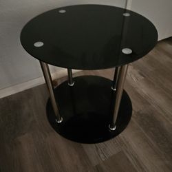 Black Glass Table
