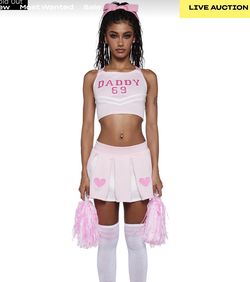 Dolls Kill Cheerleader Costume