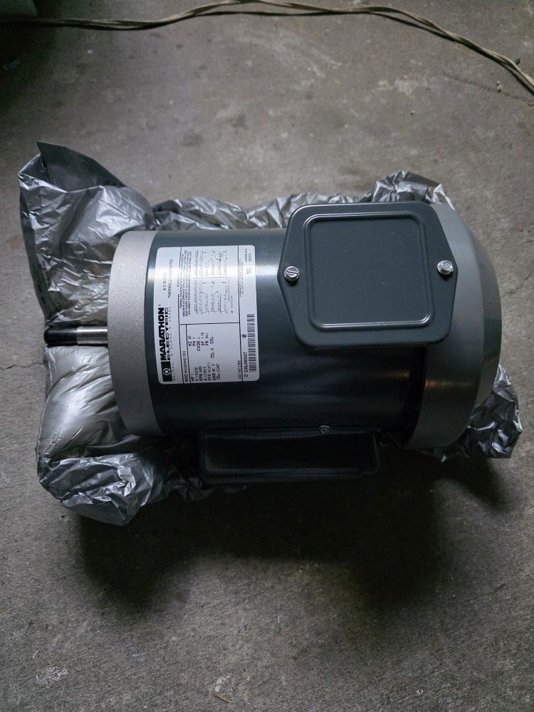 Marathon 1 HP Electric Motor, Brand New