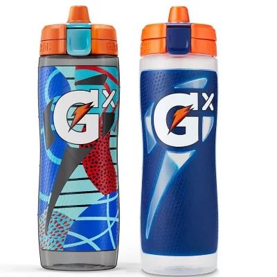 Gatorade GX 30 oz Montage Sport Water Bottles, 2 pack (Various Color Options)