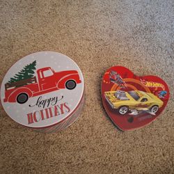 Christmas & Valentines Day Metal Tins