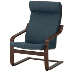 Two Matching Chairs in smokey blue color