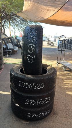 Set LT 275/65/20 Goodyear trail runner 50% vida Dot 1525