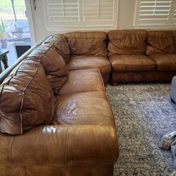 Thomasville Leather Sectional