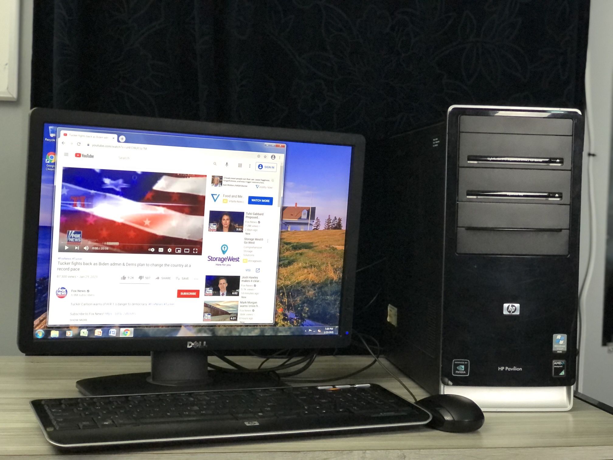 HP pavilion Desktop amd Processor WiFi Microsoft Office Word Excel And Power Point