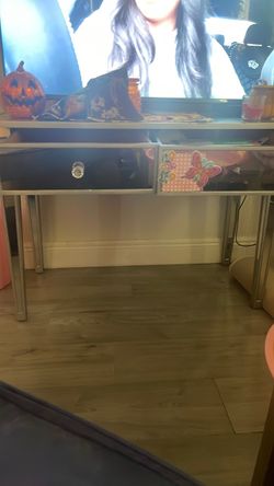 Mirrored TV Stand with Drawers