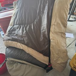 2 Adult Sleeping Bags 