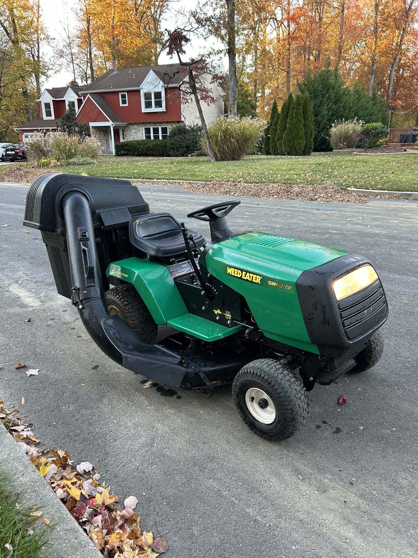Riding Lawnmower with Bag